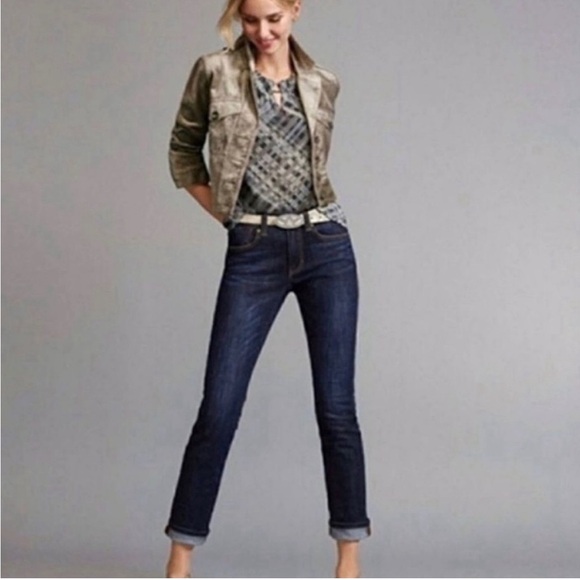 CAbi Denim - CAbi Dark Wash Lou Lou Slim Straight Jean Size 4 Style #201